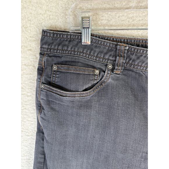 Prana Bridger Jeans Mens 36x34 Gray Slim Fit Stretch Hiking Camping 5 Pocket - Picture 3 of 16